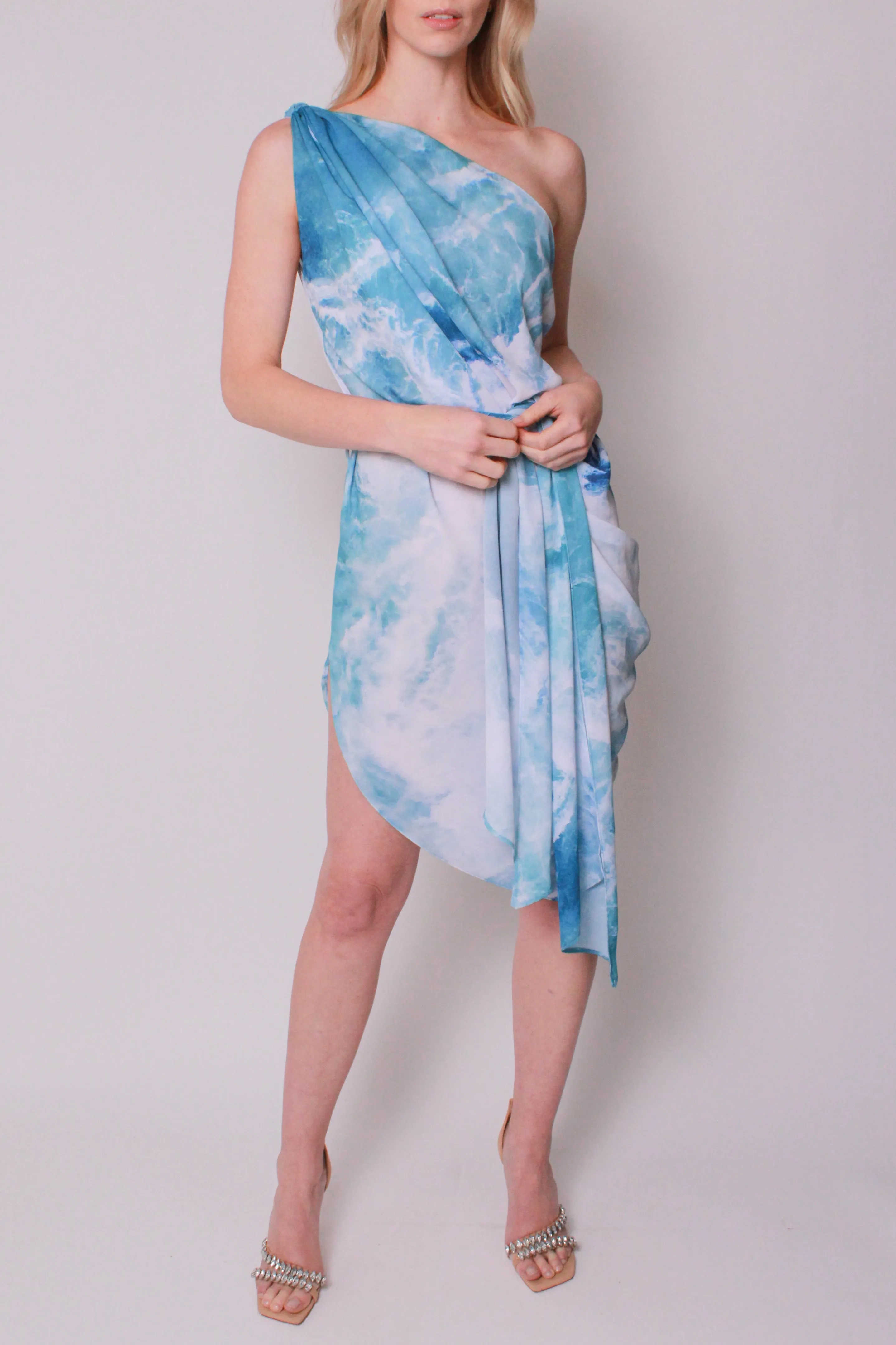 Cascade Dress In Pacific Surf