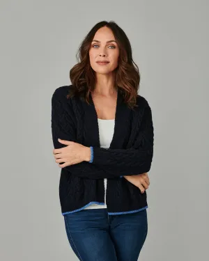 Cashmere Cable-Knit Cardigan