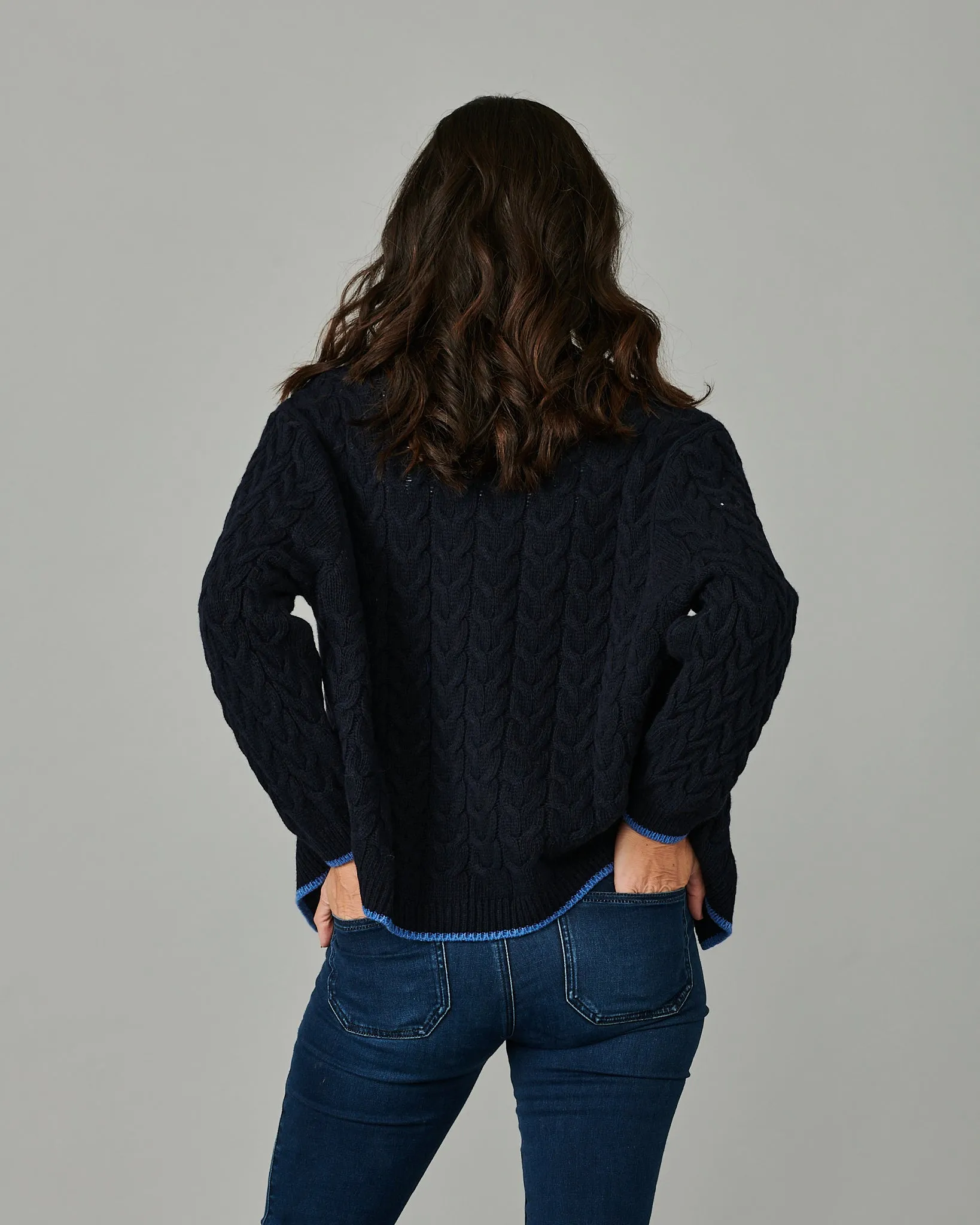 Cashmere Cable-Knit Cardigan