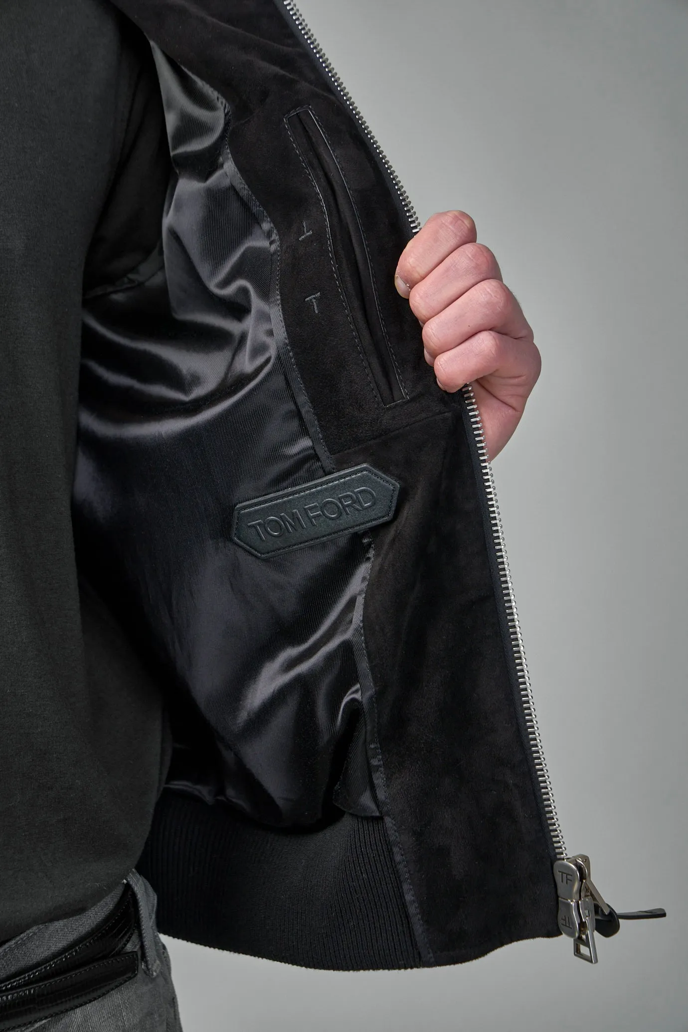 Cashmere Suede Chest Pocket Blouson