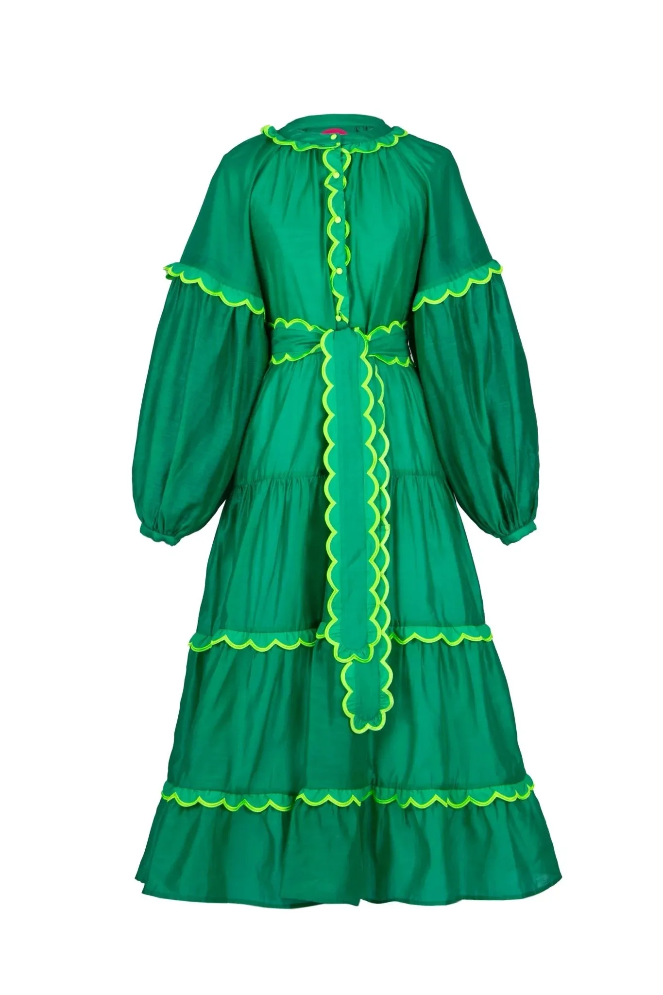 Celia B - Flame Green Midi Dress