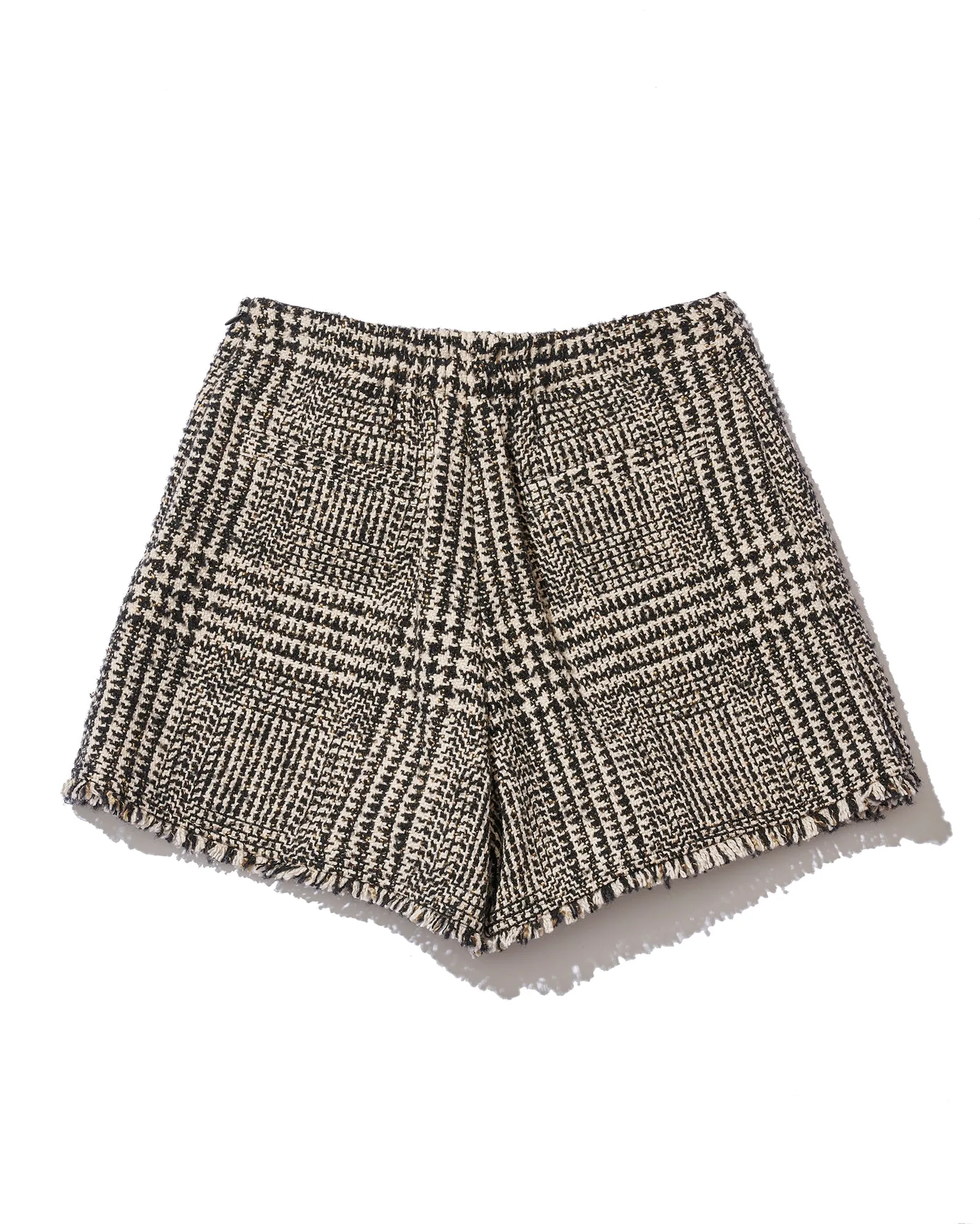 Check tweed culottes