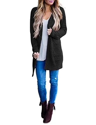 Chunky Knit Open Front Cardigan