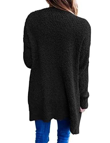 Chunky Knit Open Front Cardigan