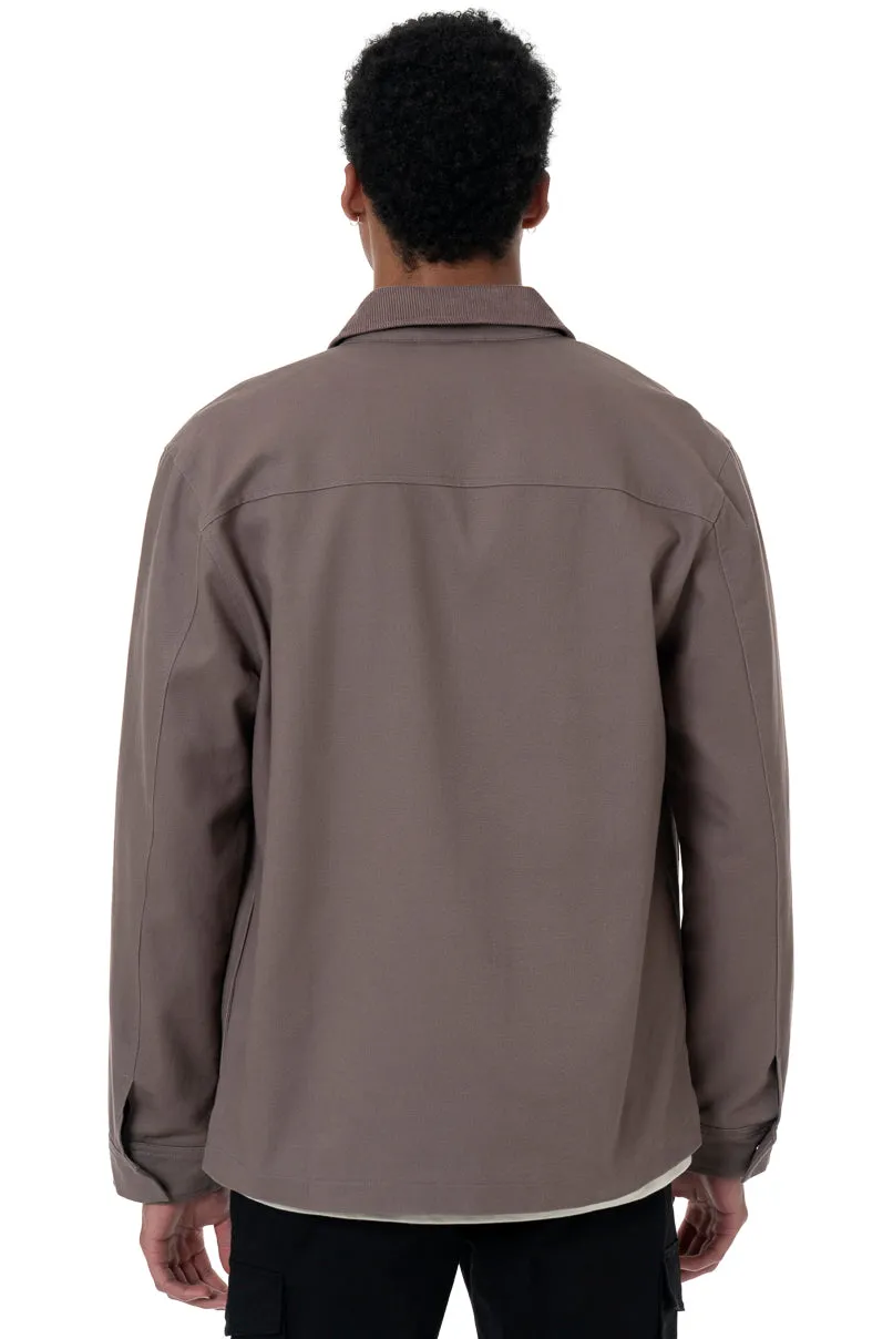 Collar Jacket _ 157553 _ Brown