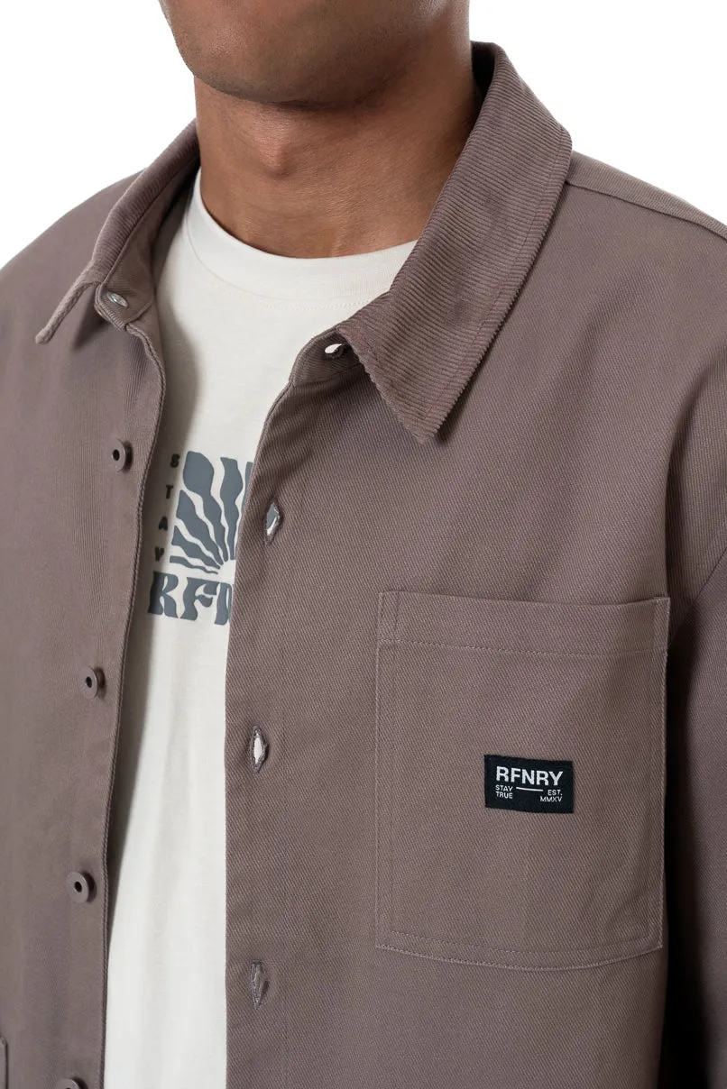 Collar Jacket _ 157553 _ Brown