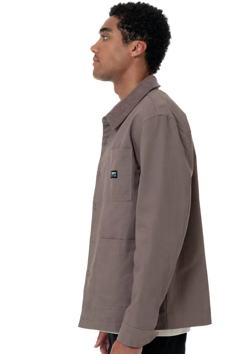 Collar Jacket _ 157553 _ Brown