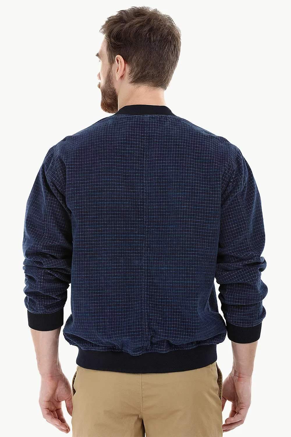 Corduroy Navy Bomber Jacket