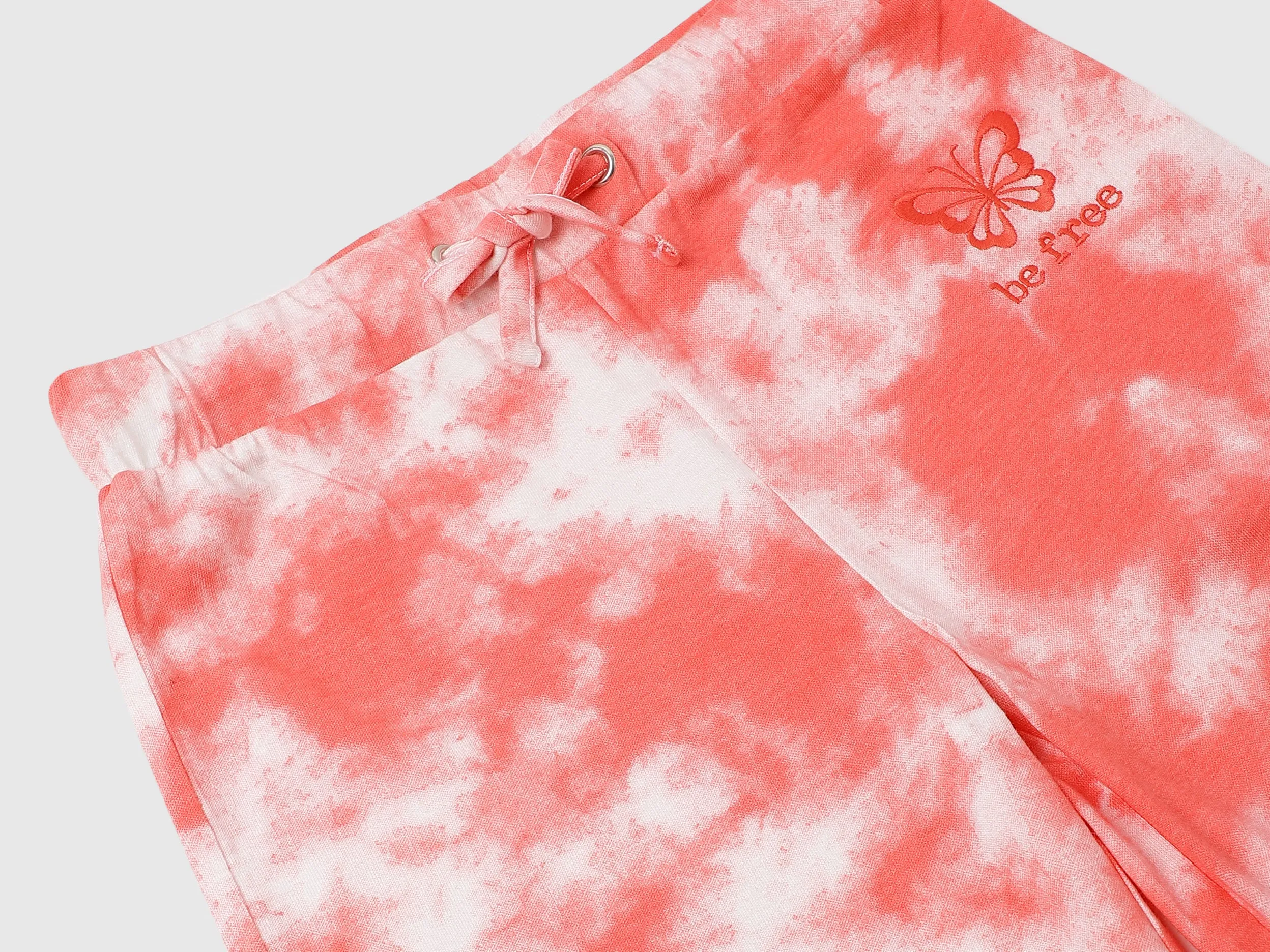 Cotton Printed Regular Length Girls Trousers