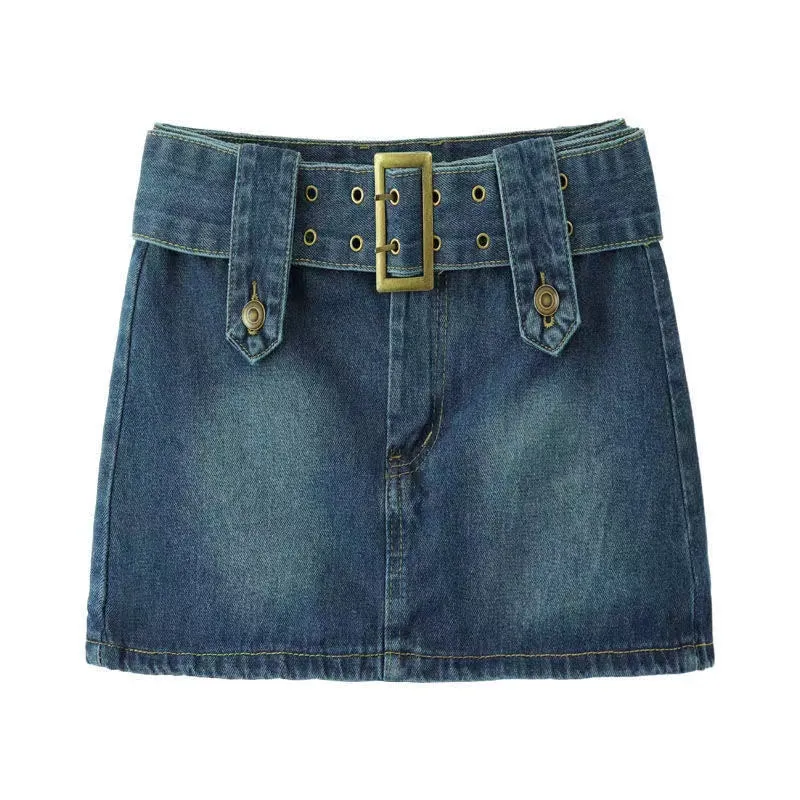 Crushpeach Y2k style ~Denim skirt/culottes/shorts