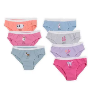 Culottes, paquet de 7 Filles Multicolor  f23sv10