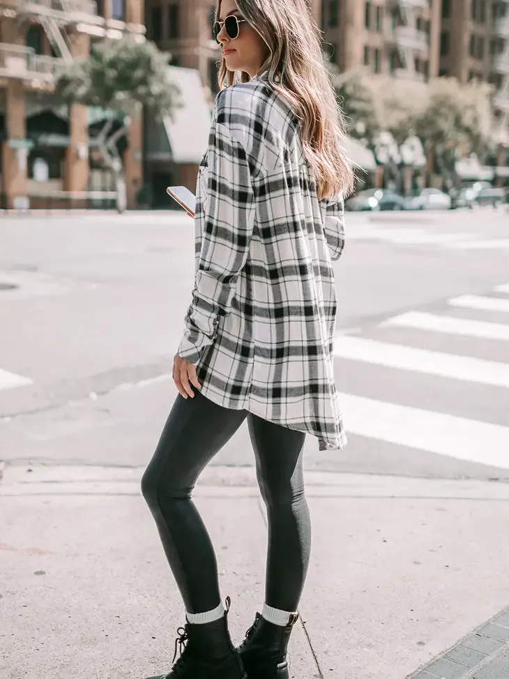 Cute & Comfy Flannel Plaid Shirt