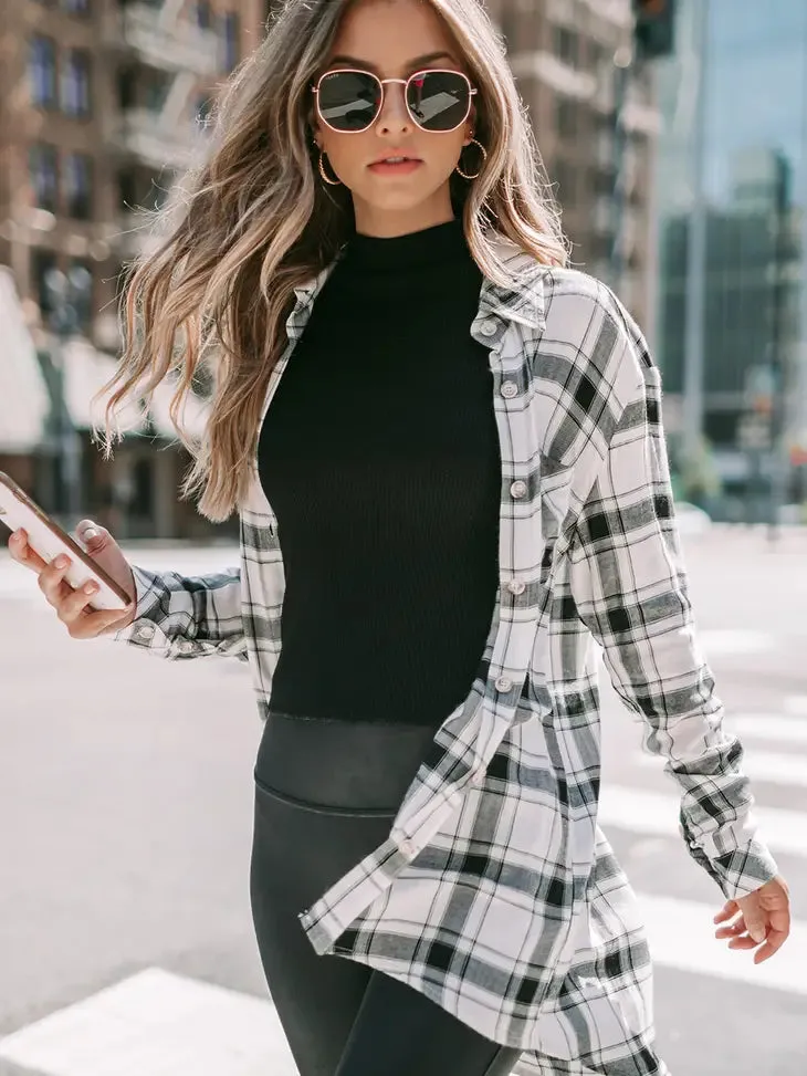 Cute & Comfy Flannel Plaid Shirt