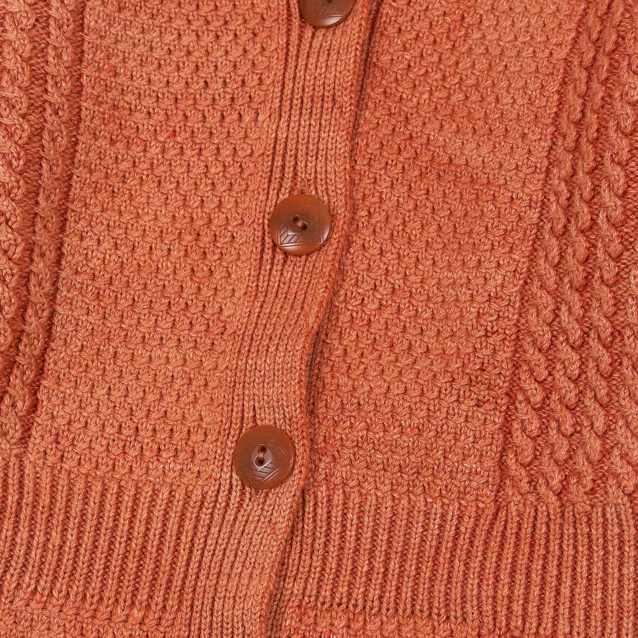 Double RL Ladies Cable Knitted Long Cardigan With Pockets