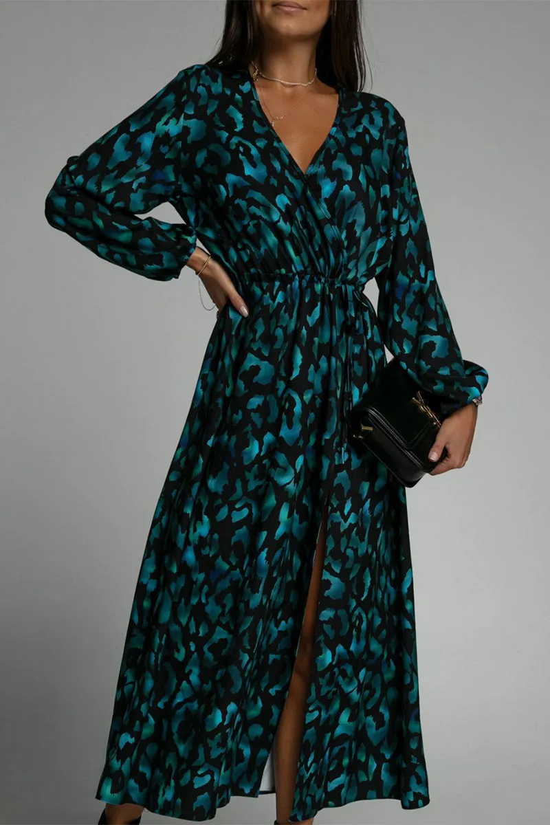 Elegant College Print Printing V Neck A Line Dresses(3 Colors)