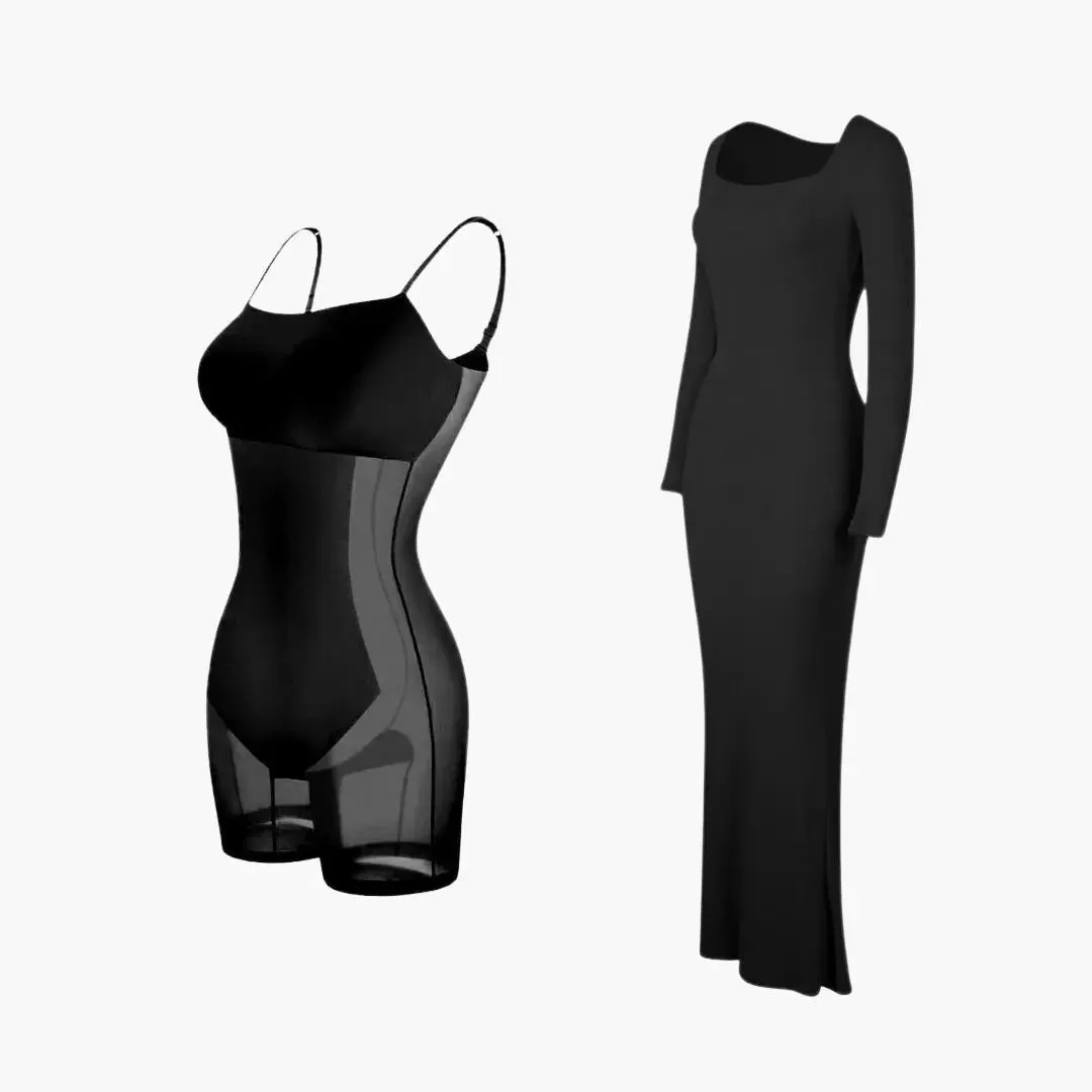Elmira - Elegant Long Sleeve Woman's Dress