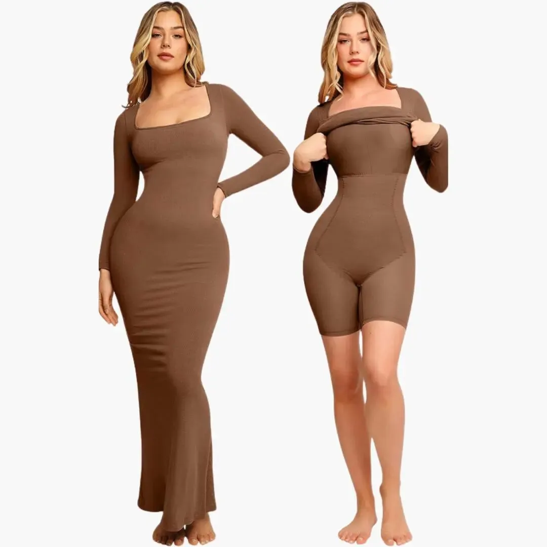 Elmira - Elegant Long Sleeve Woman's Dress