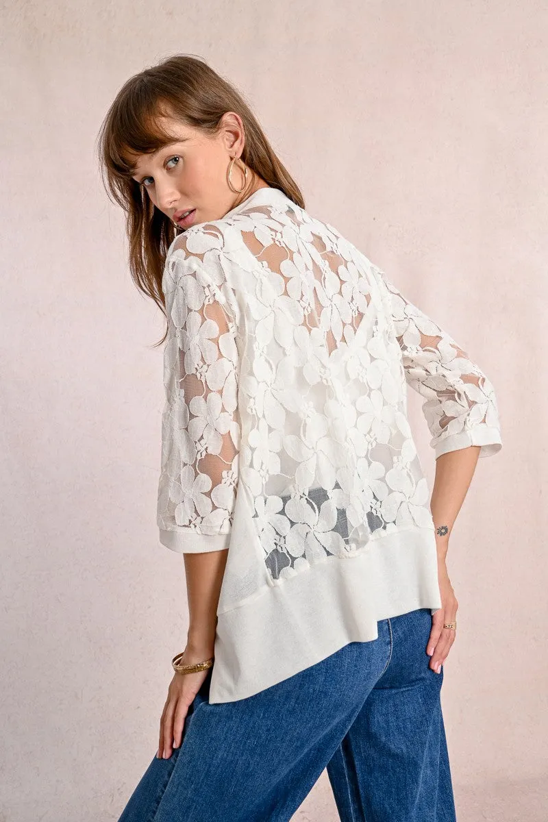 EMBROIDERED CARDIGAN