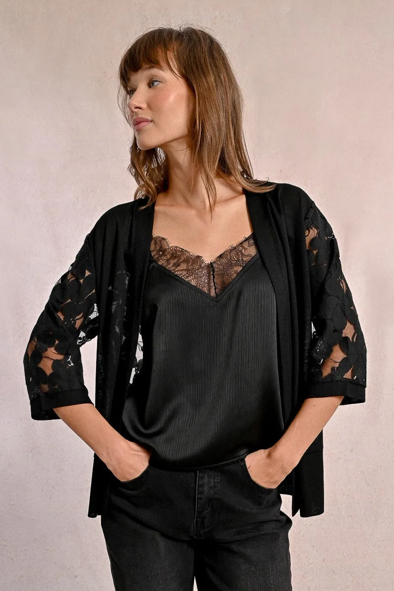 EMBROIDERED CARDIGAN