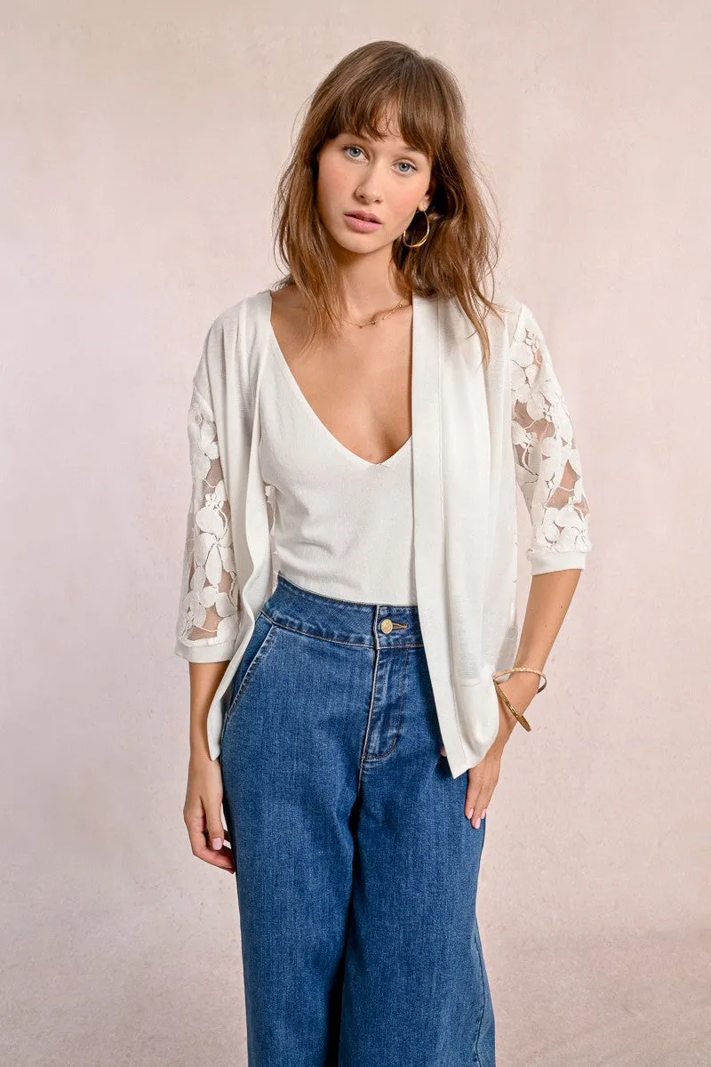 EMBROIDERED CARDIGAN