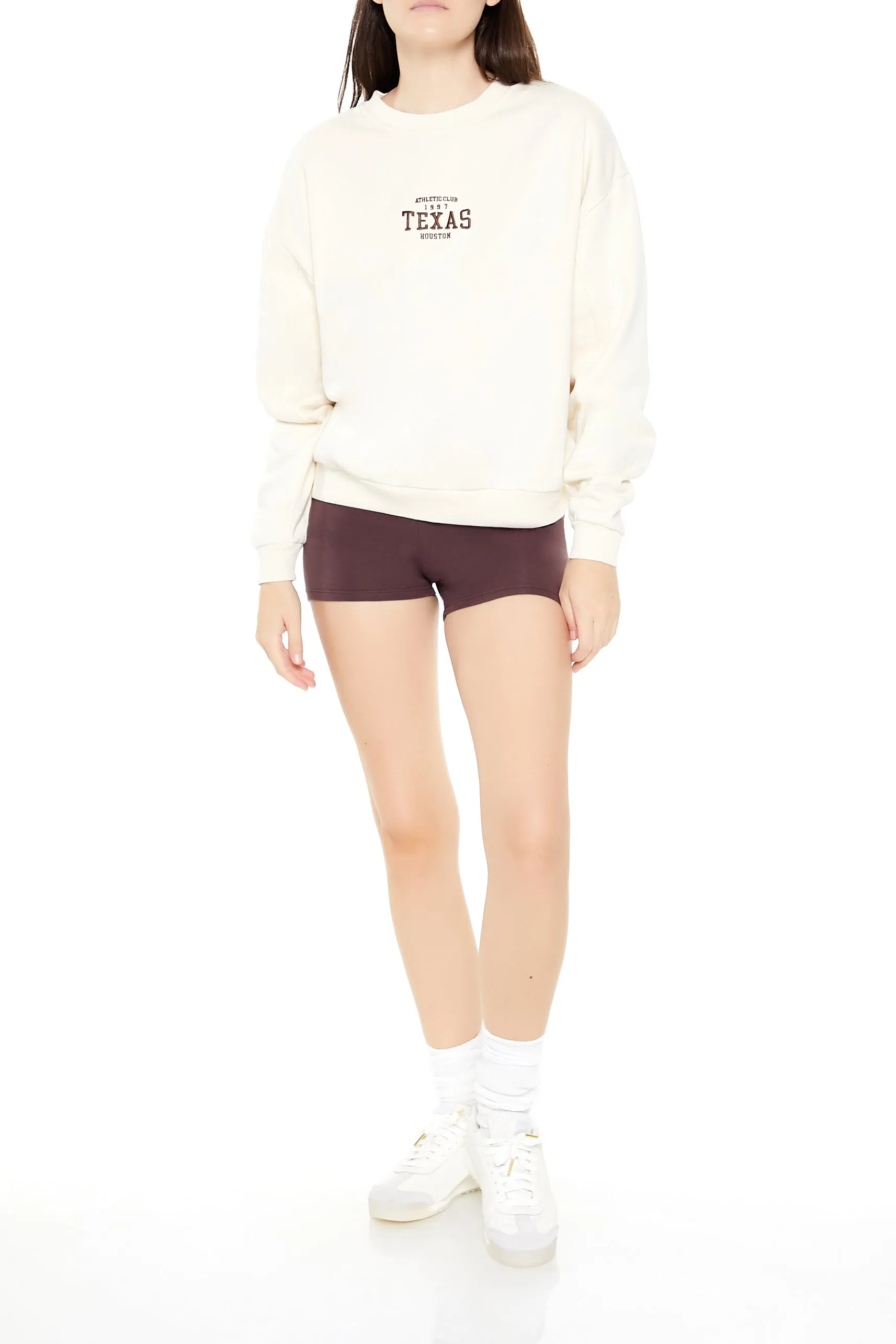Embroidered Texas Pullover - Cream