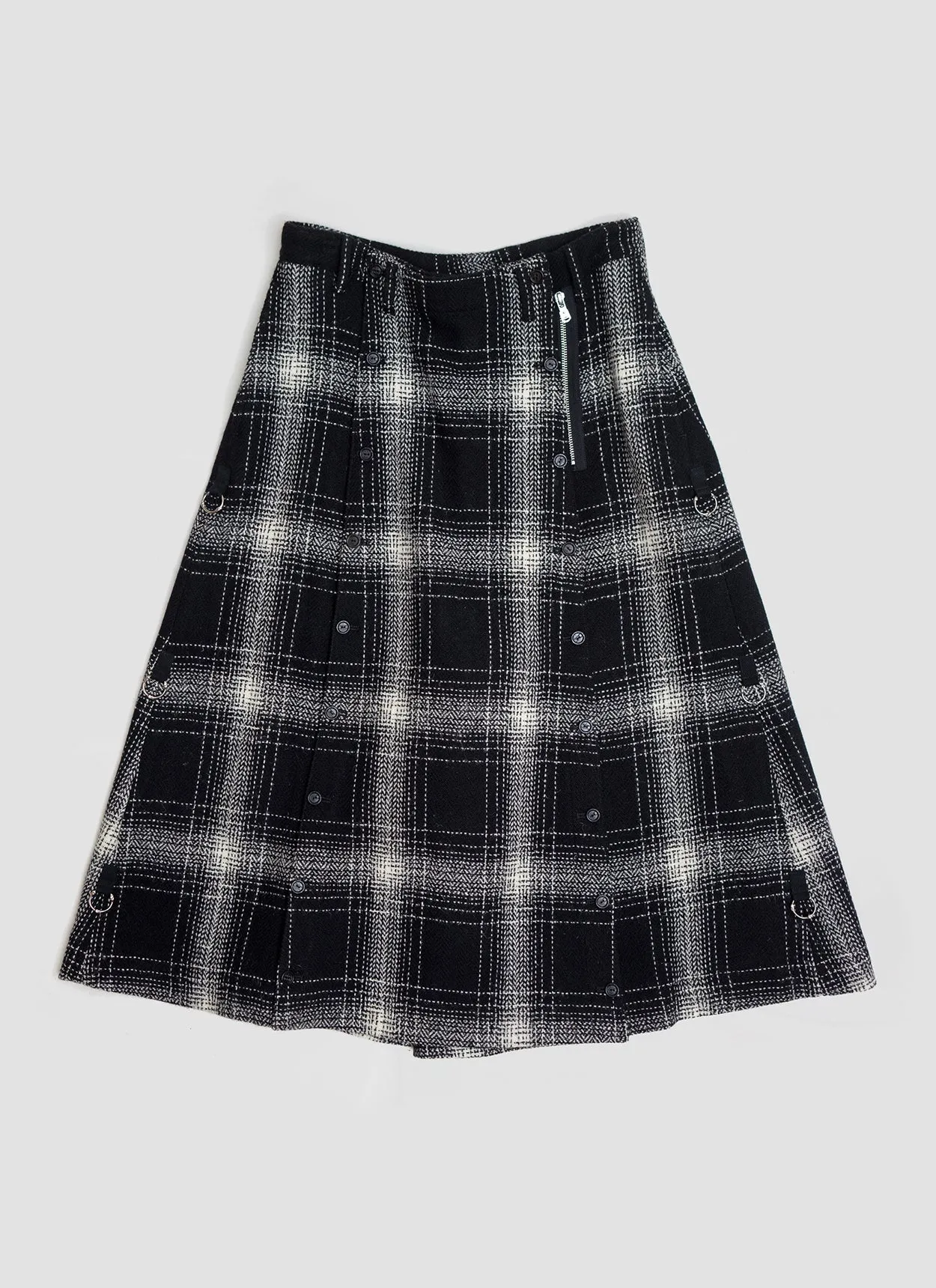 fall winter 2020 Harris Tweed Ombre Skirt Culottes