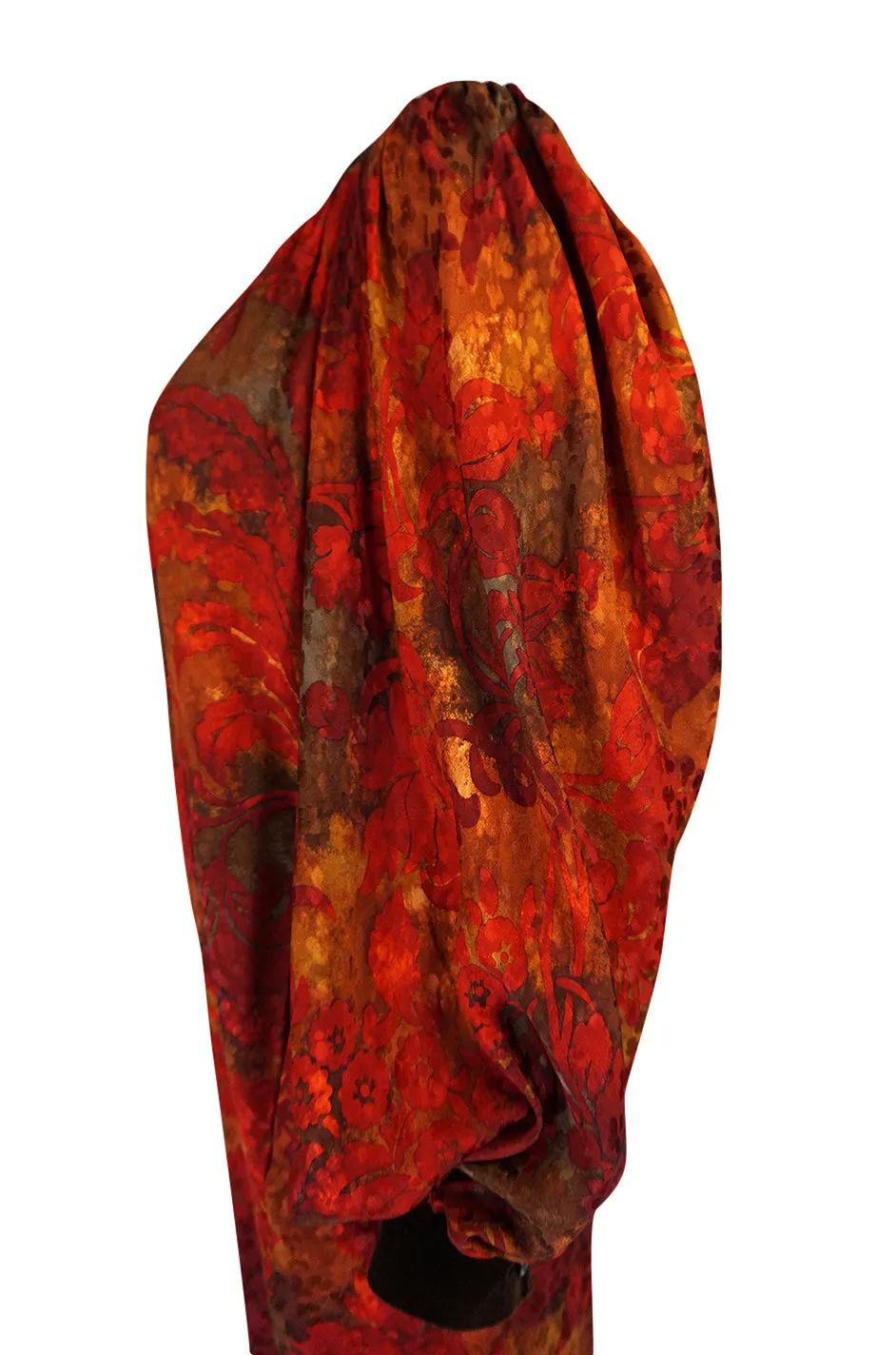 Fall/Winter 1983-84 Yves Saint Laurent Patron Haute Couture Silk Sack Dress
