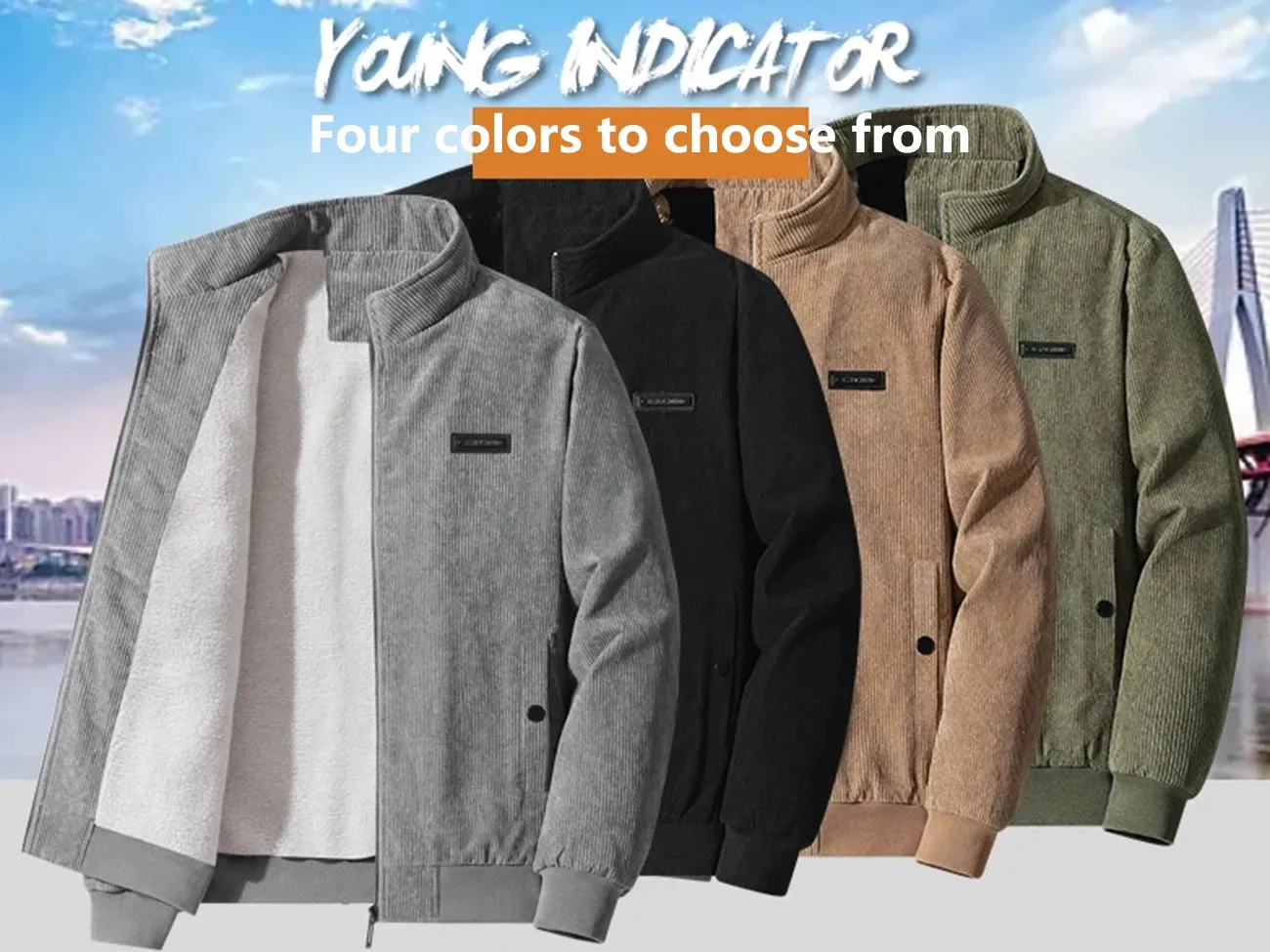 Fashion Popular Men's Cotton-Padded Jacket