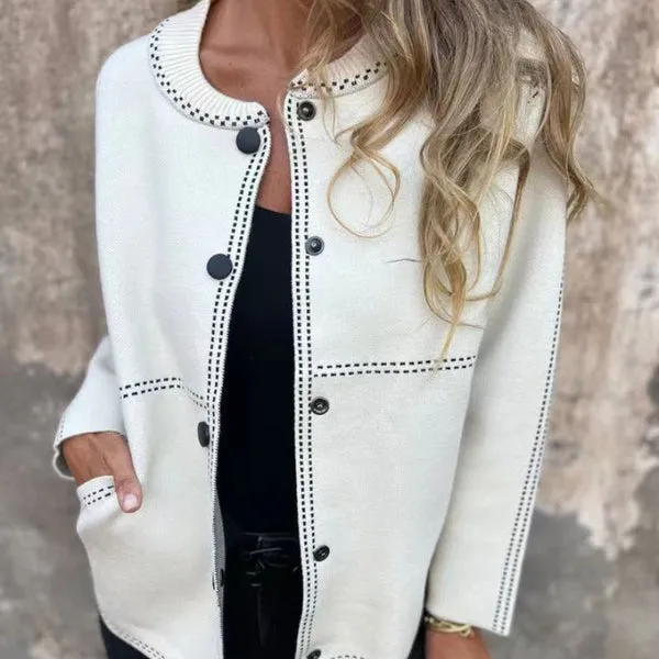 Fia | Cardigan with Button Placket