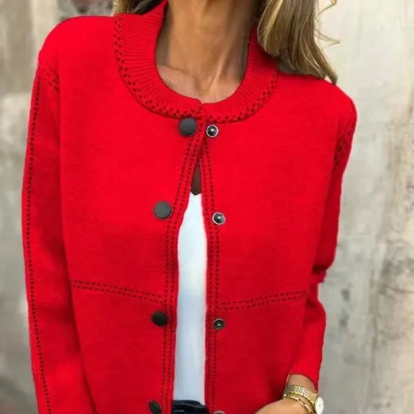 Fia | Cardigan with Button Placket