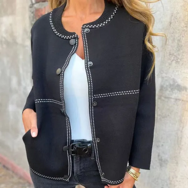 Fia | Cardigan with Button Placket