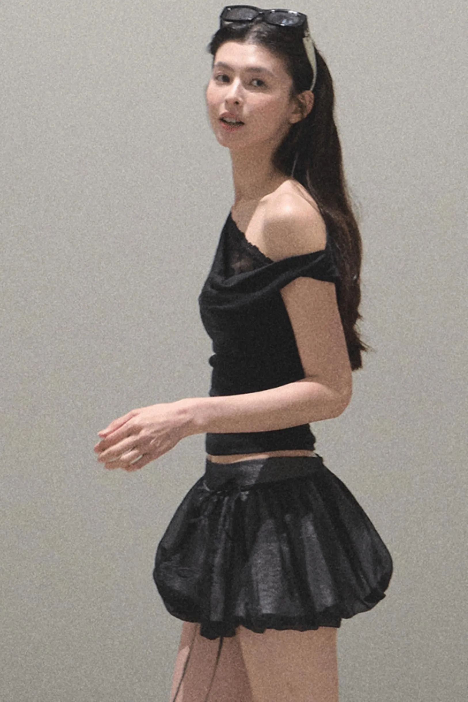 Floral Peplum Culottes Skirt
