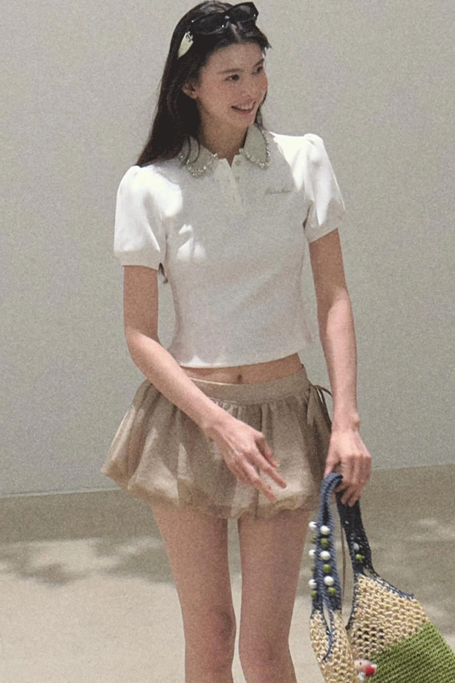 Floral Peplum Culottes Skirt