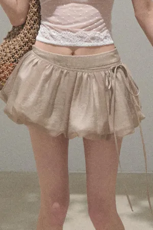Floral Peplum Culottes Skirt