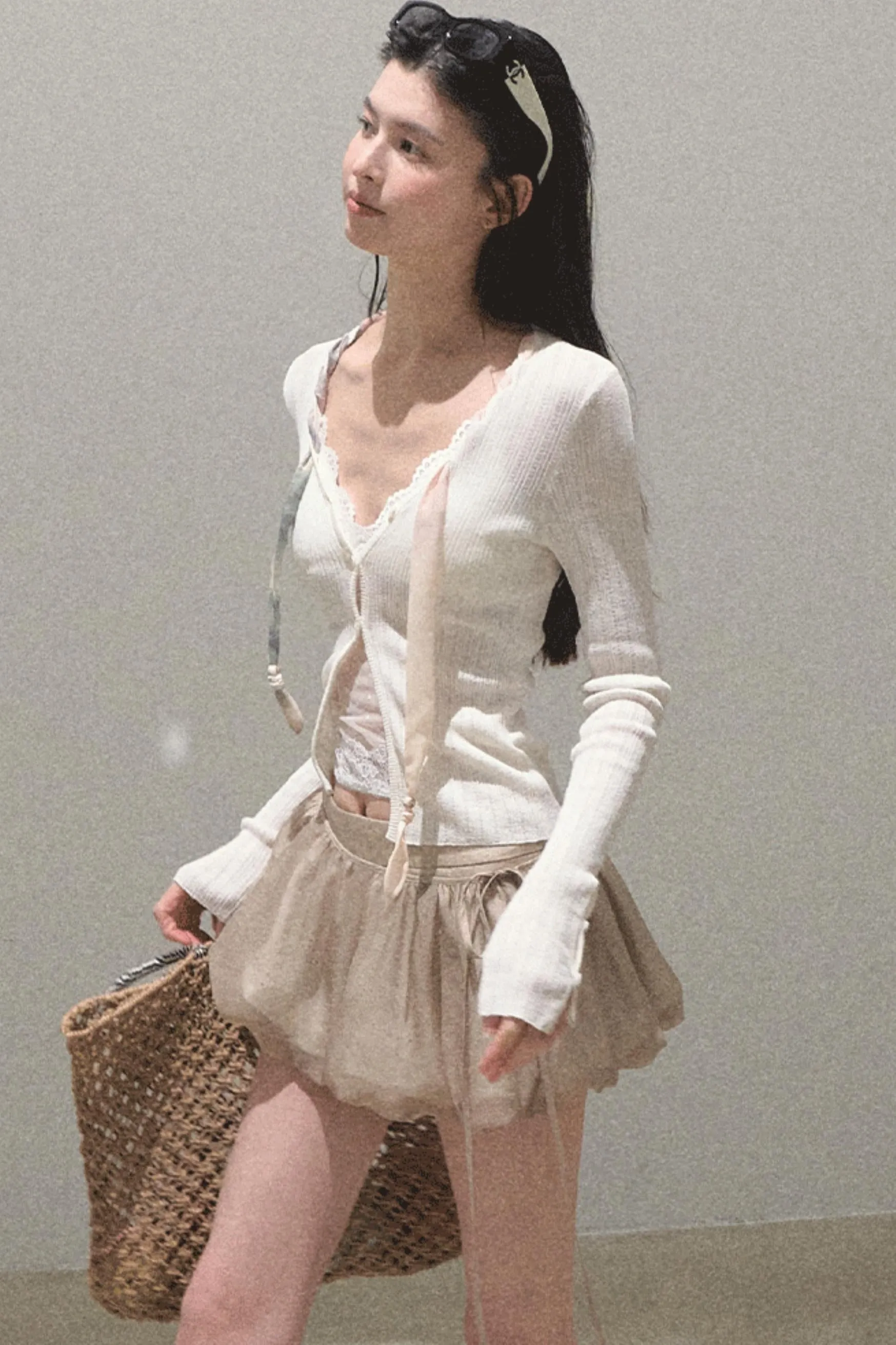 Floral Peplum Culottes Skirt