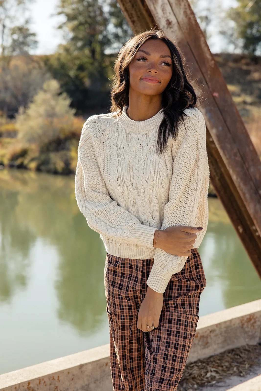 Free People Frankie Cable Sweater
