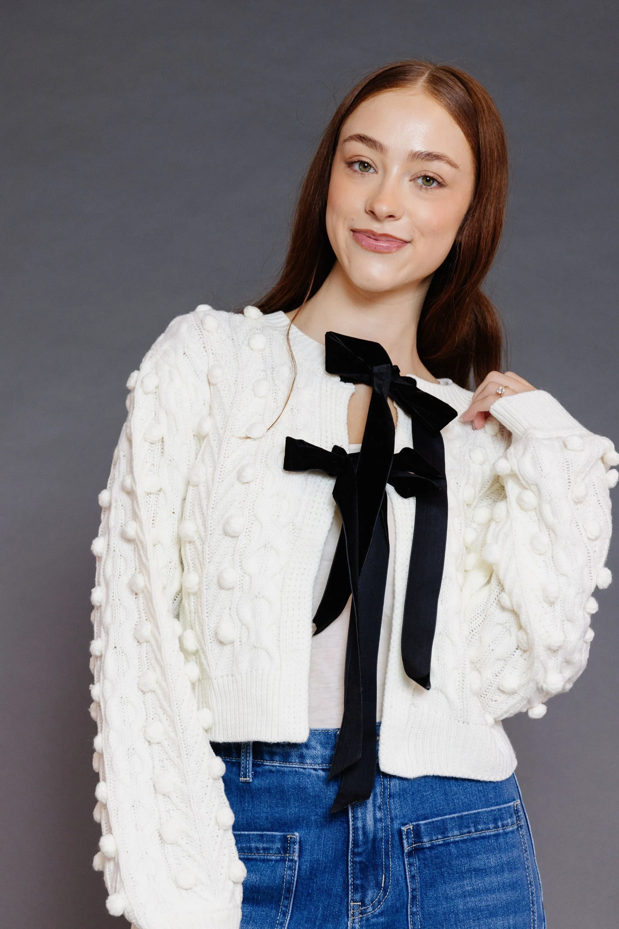 Friday Night Cardigan in Cream