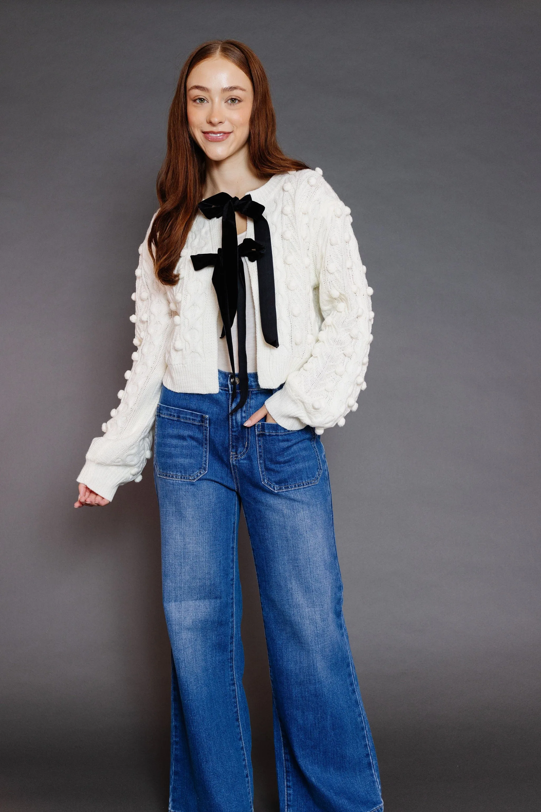 Friday Night Cardigan in Cream