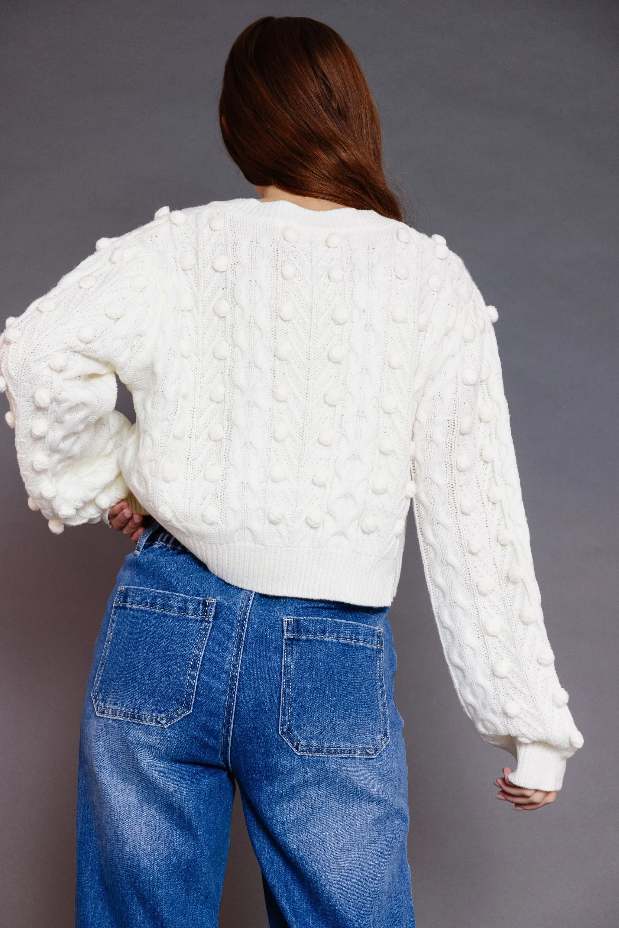Friday Night Cardigan in Cream