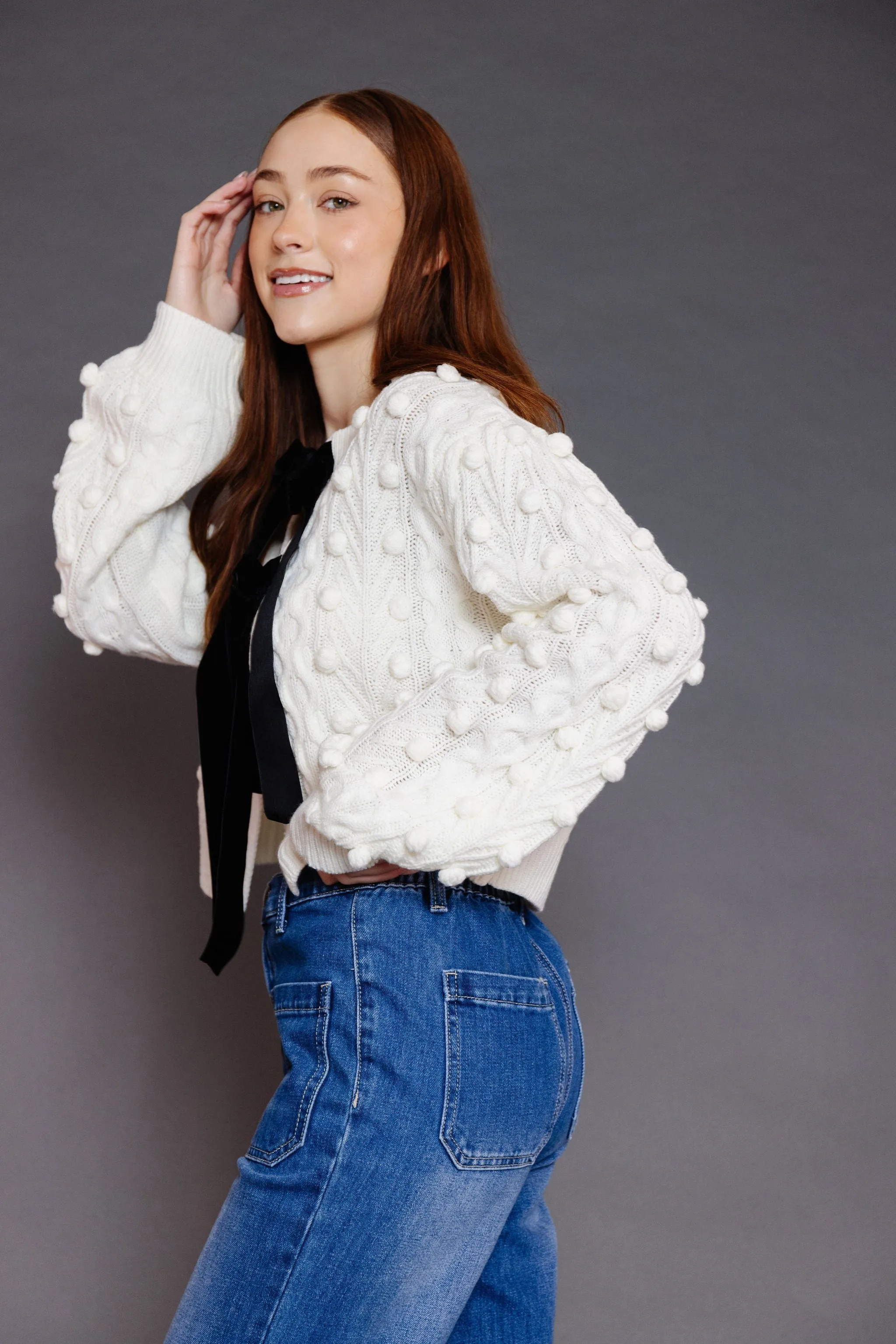 Friday Night Cardigan in Cream