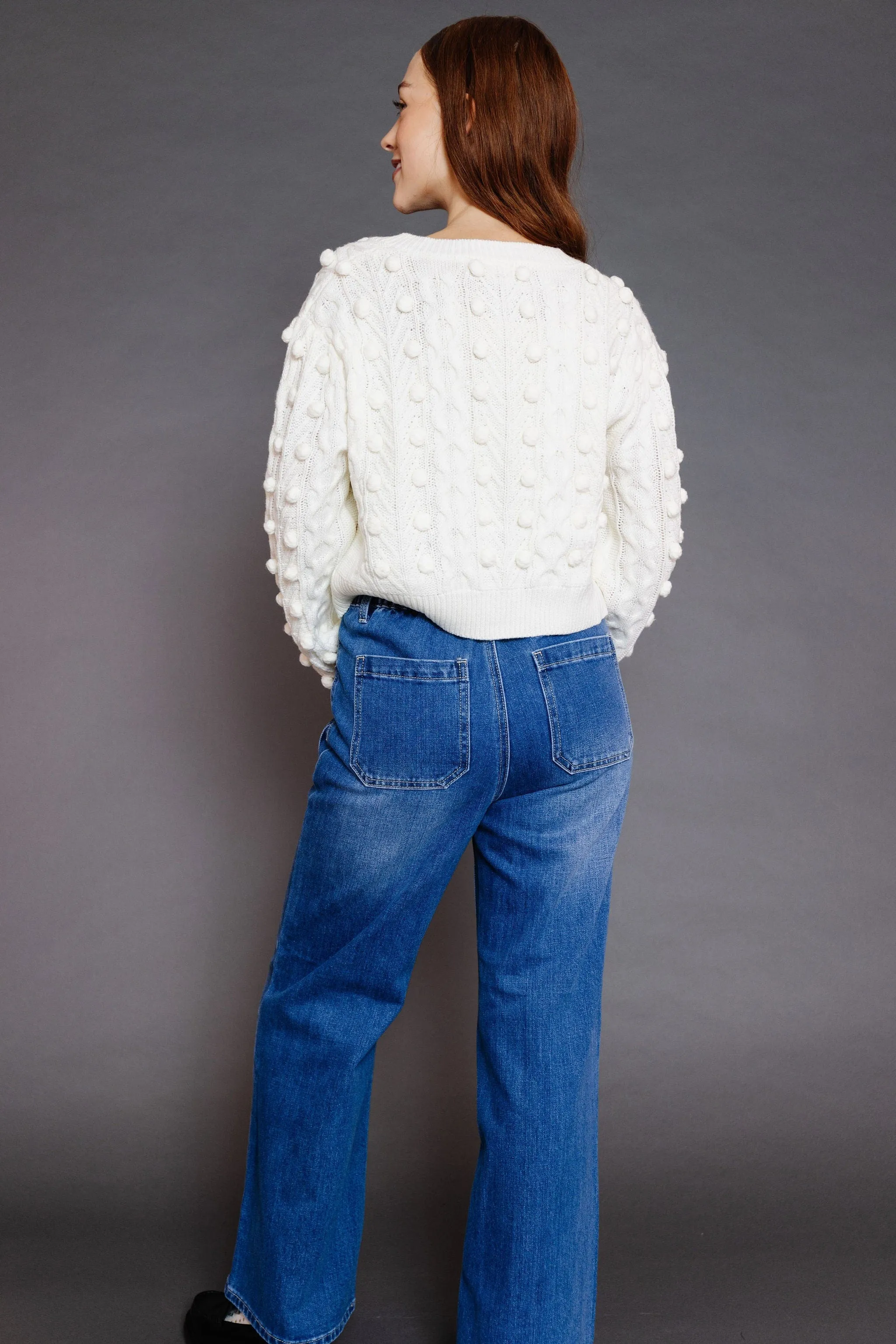 Friday Night Cardigan in Cream