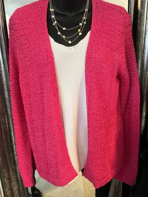 Fushia Knit Cardigan