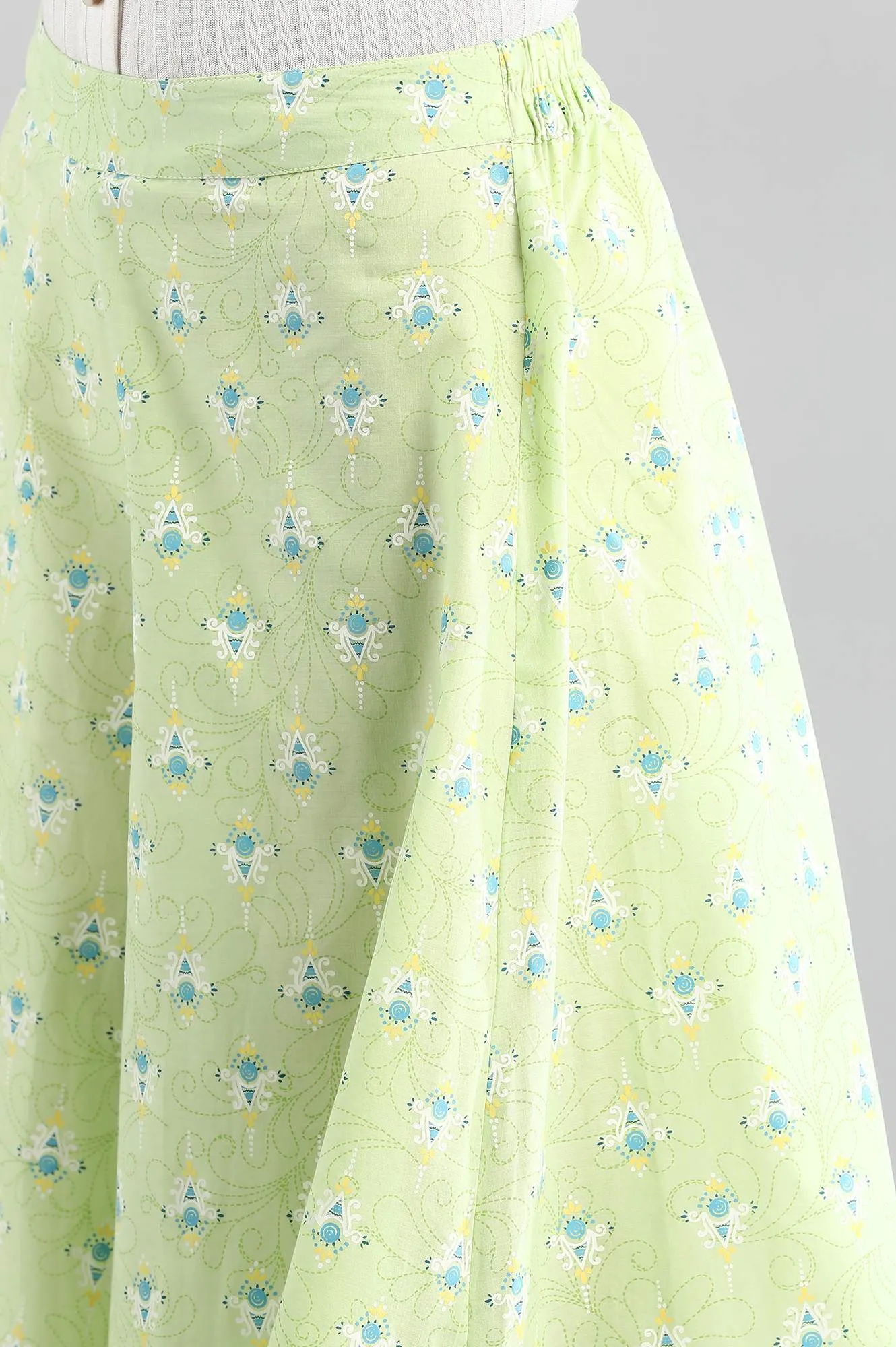 Green Printed Culottes