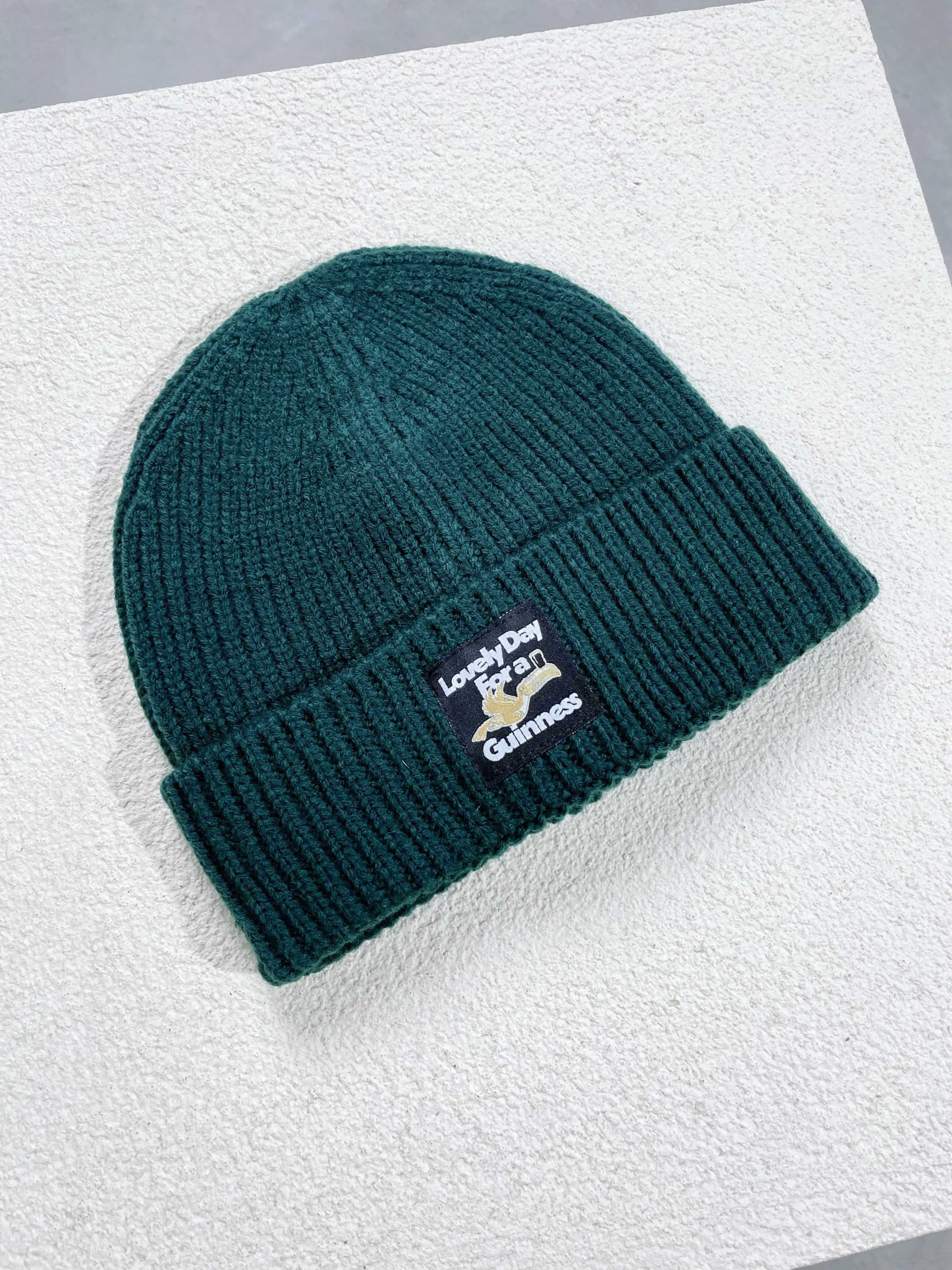 Guinness x UN:IK Ribbed Beanie - Forest Green