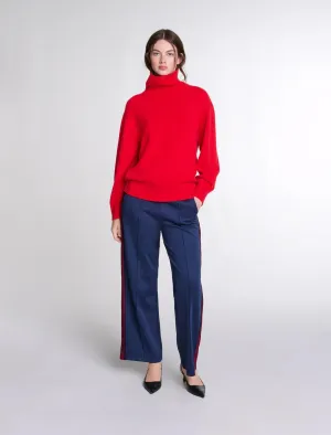 High-neck cashmere jumper