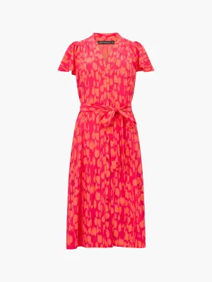 Islanna V Neck Tie Midi Dress