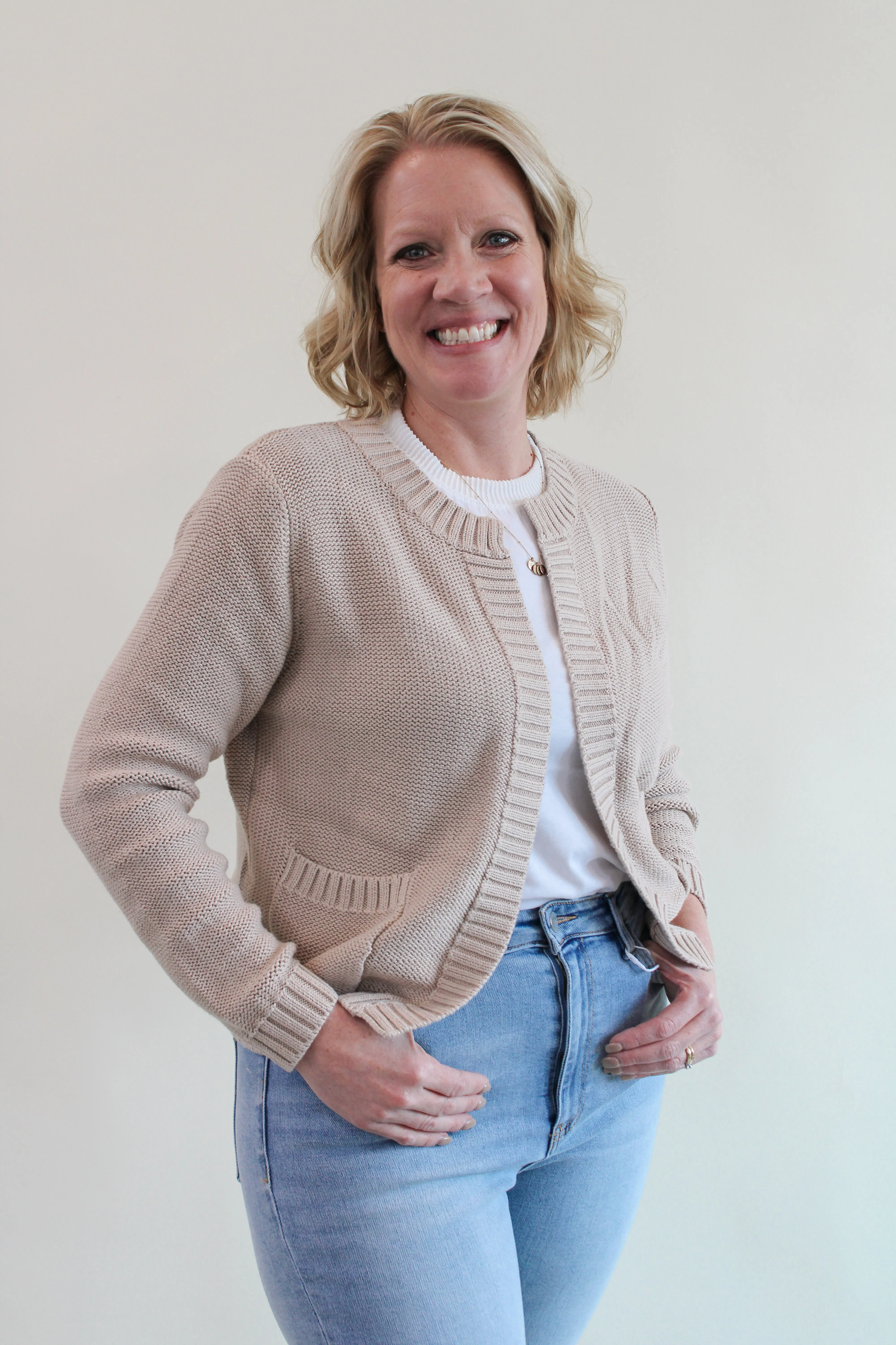 JACI OPEN KNIT CARDIGAN