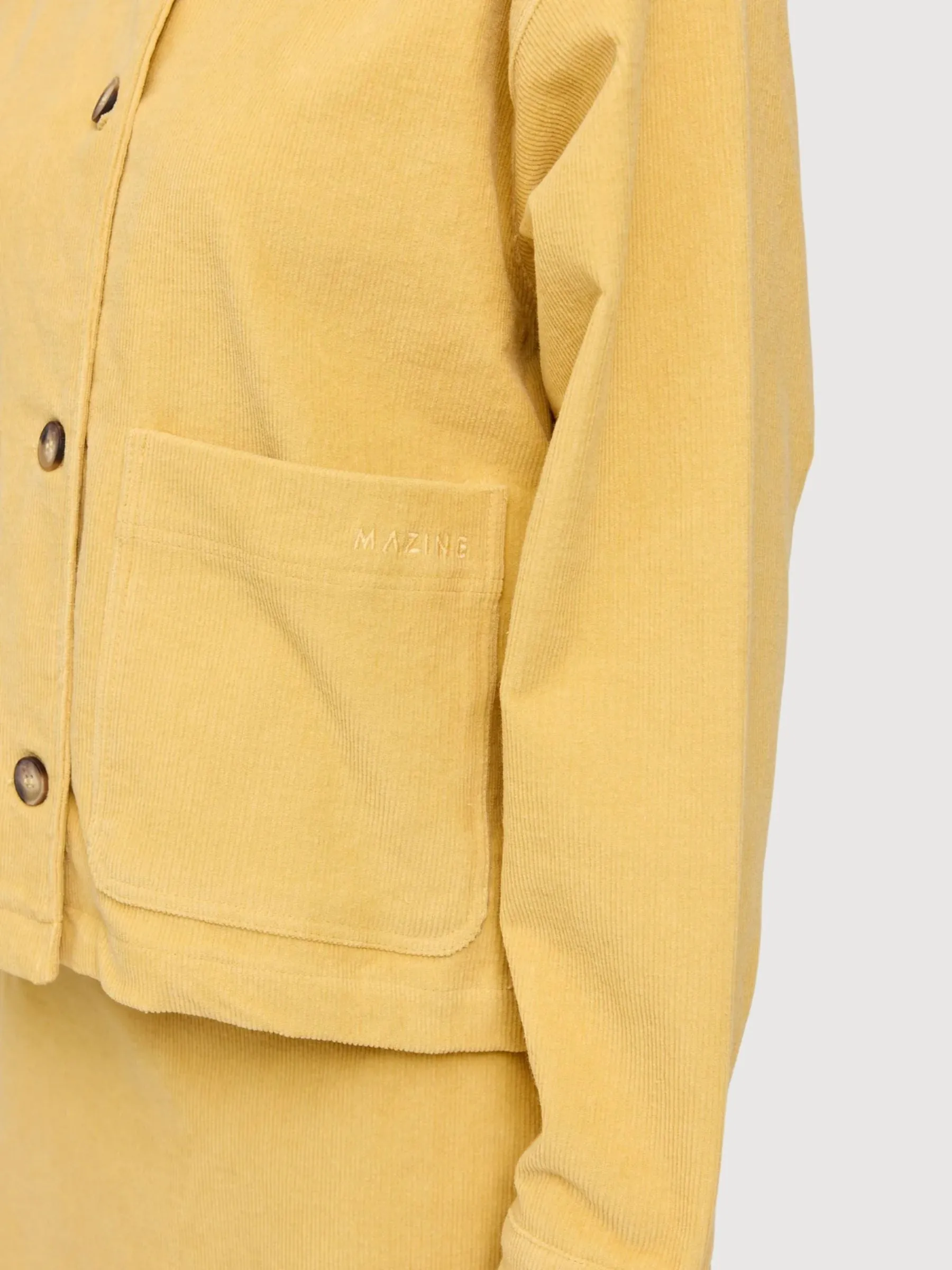 Jacket Corduroy Yellow Woman Cotton | Mazine