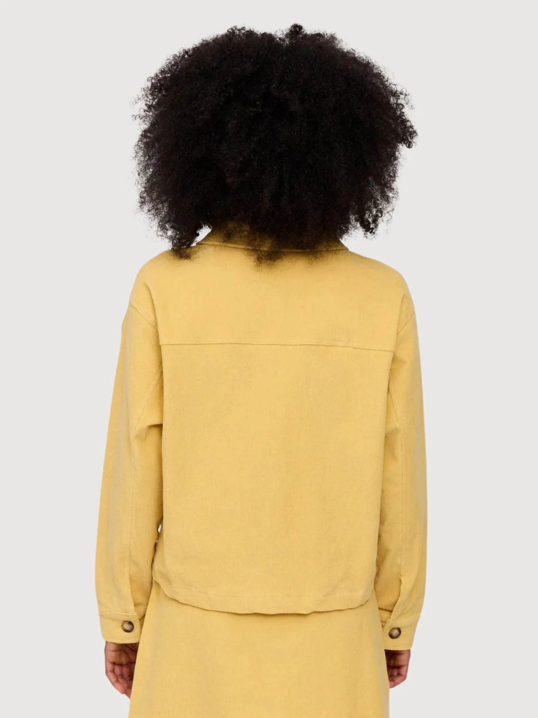 Jacket Corduroy Yellow Woman Cotton | Mazine