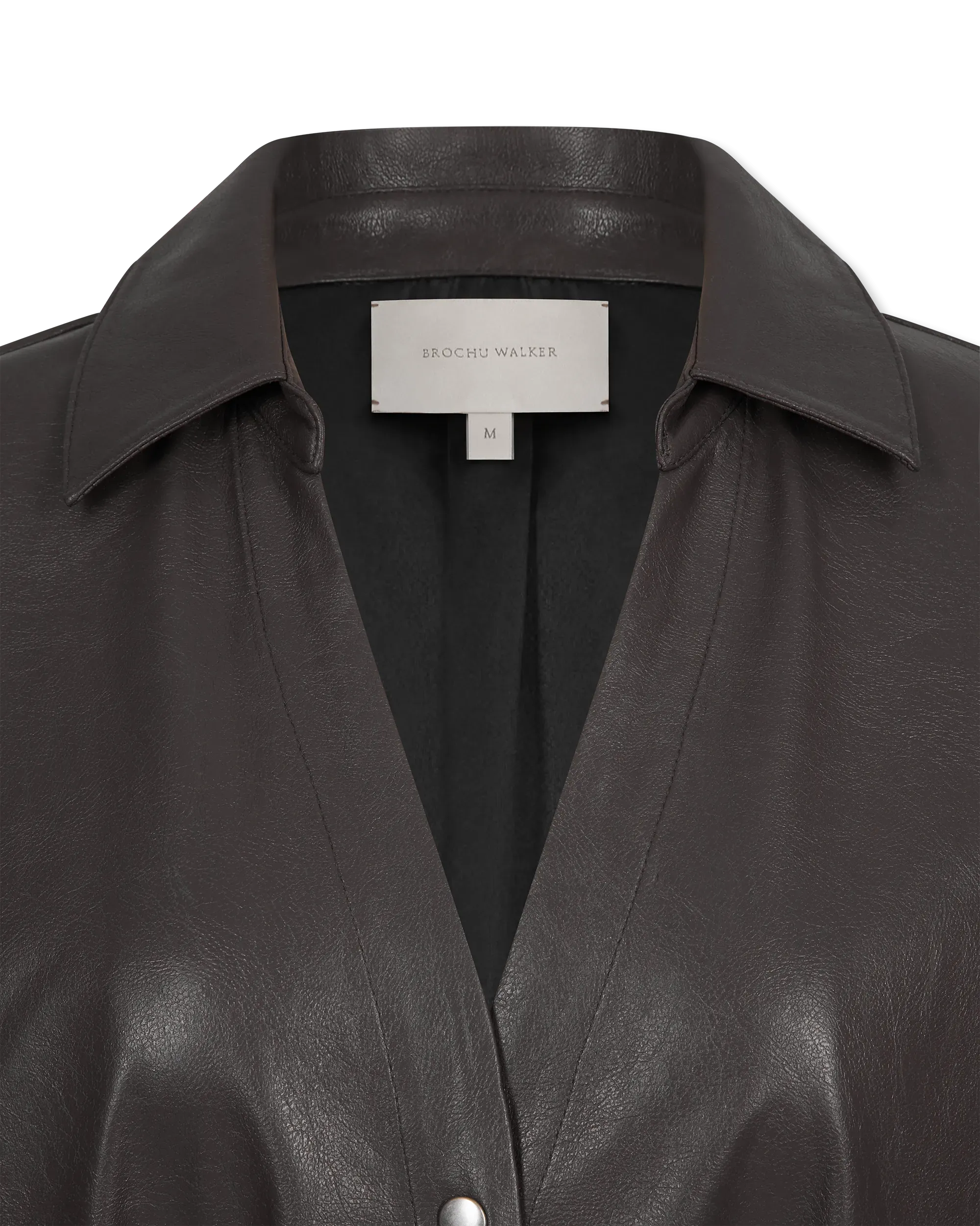 Kate Belted Vegan Leather Dress